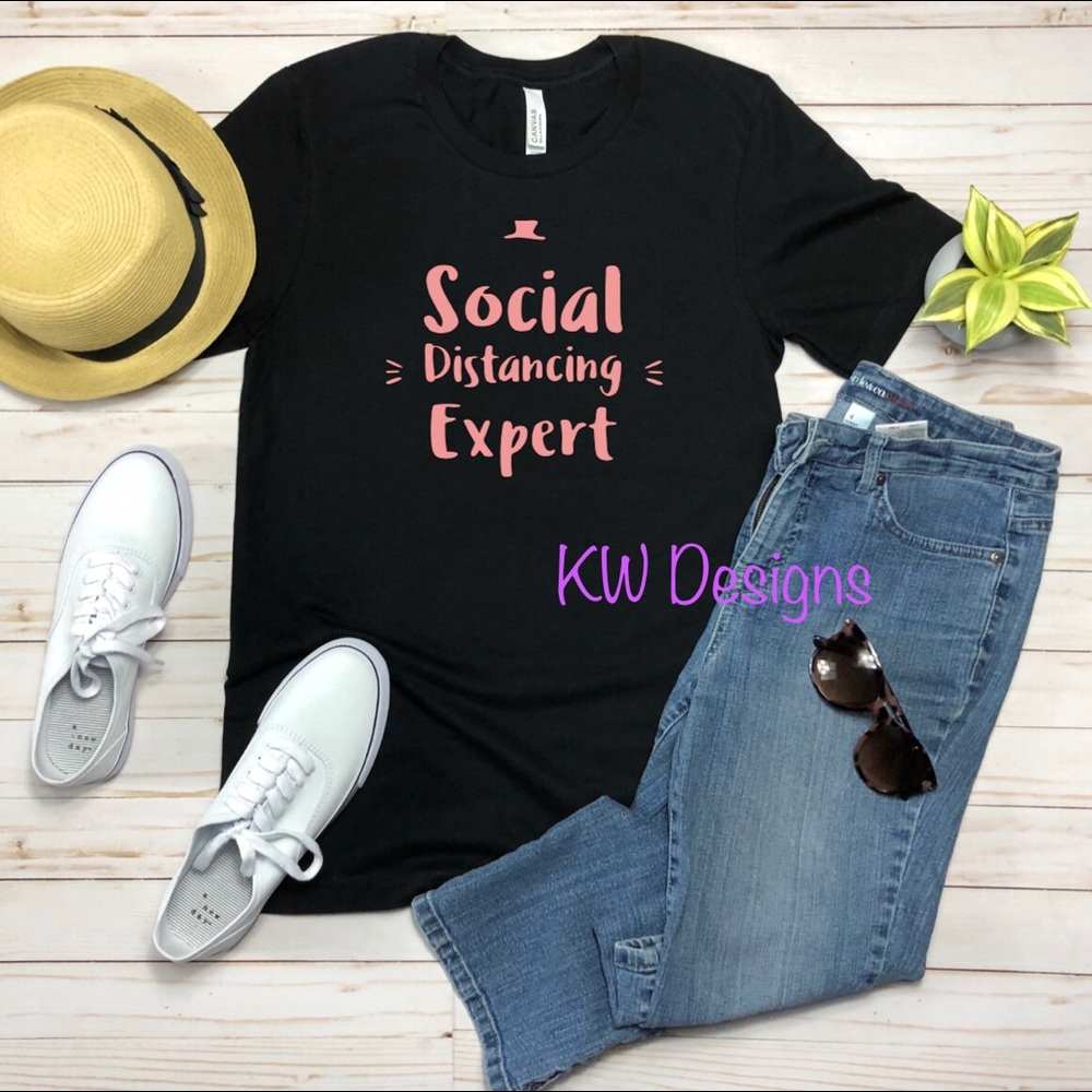Bella Canvas “Social distancing expert” Custom